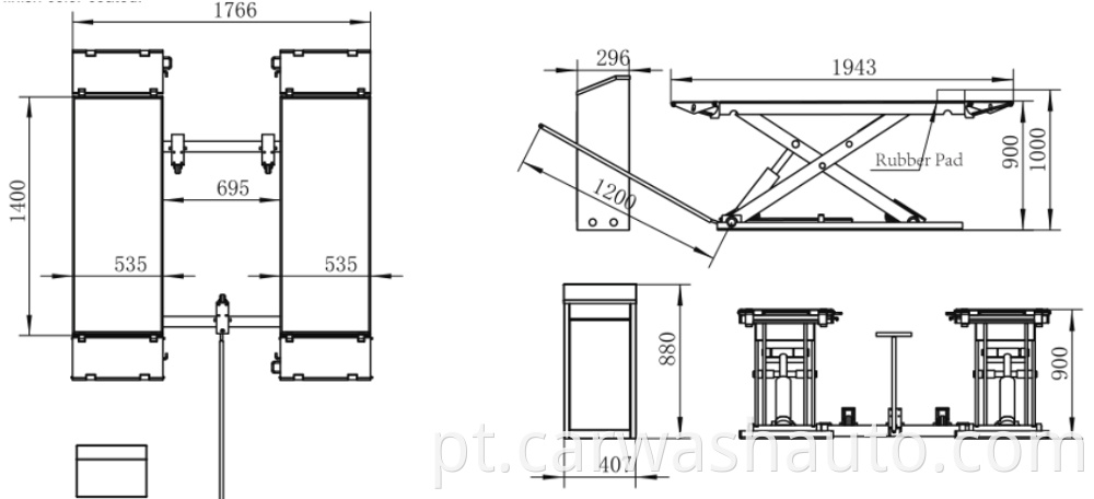 Car Lift Table Adjustable